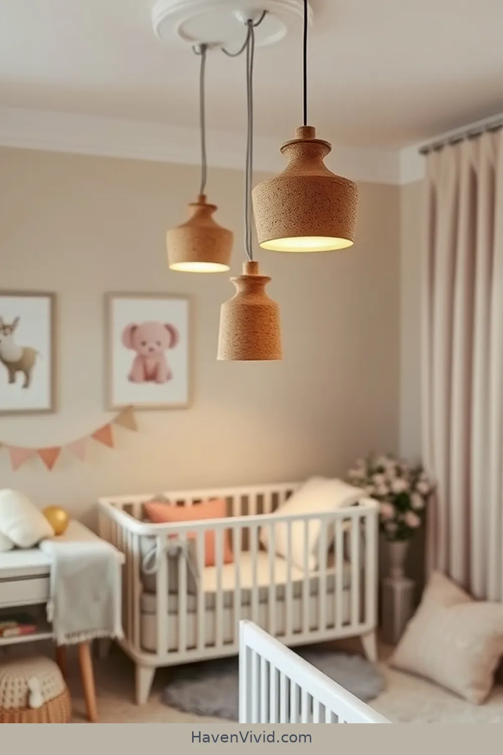 18 Chic Ways of Using Cork for a Glamorous Nursery Lifestyle 15 Cork Lighting Fixtures for Soft Ambient Glow for 18 Chic Ways of Using Cork for a Glamorous Nursery Lifestyle