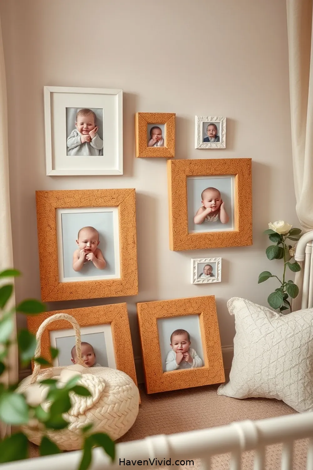 18 Chic Ways of Using Cork for a Glamorous Nursery Lifestyle 13 Cork Picture Frames for Cherished Memories for 18 Chic Ways of Using Cork for a Glamorous Nursery Lifestyle