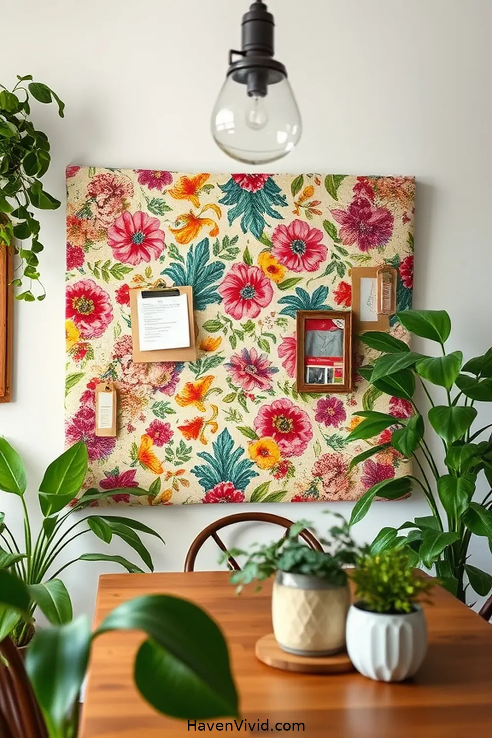 18 Creative Ways for Eco-Friendly Living in Your Dining Room Using Upcycled Fabric 18 Fabric-Covered Bulletin Board for 18 Creative Ways for Eco-Friendly Living in Your Dining Room Using Upcycled Fabric