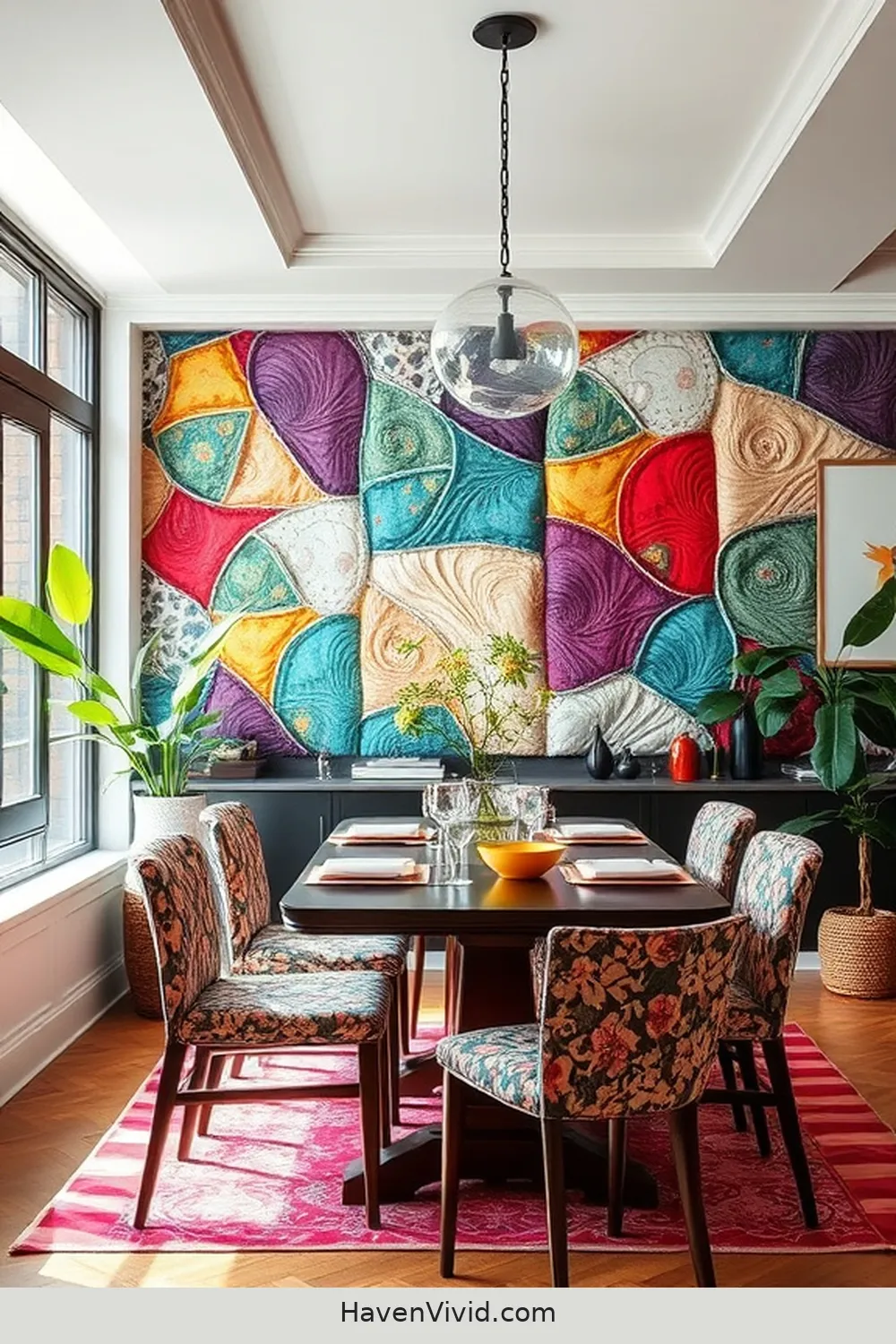 18 Creative Ways for Eco-Friendly Living in Your Dining Room Using Upcycled Fabric 17 Fabric Wall Panels for 18 Creative Ways for Eco-Friendly Living in Your Dining Room Using Upcycled Fabric