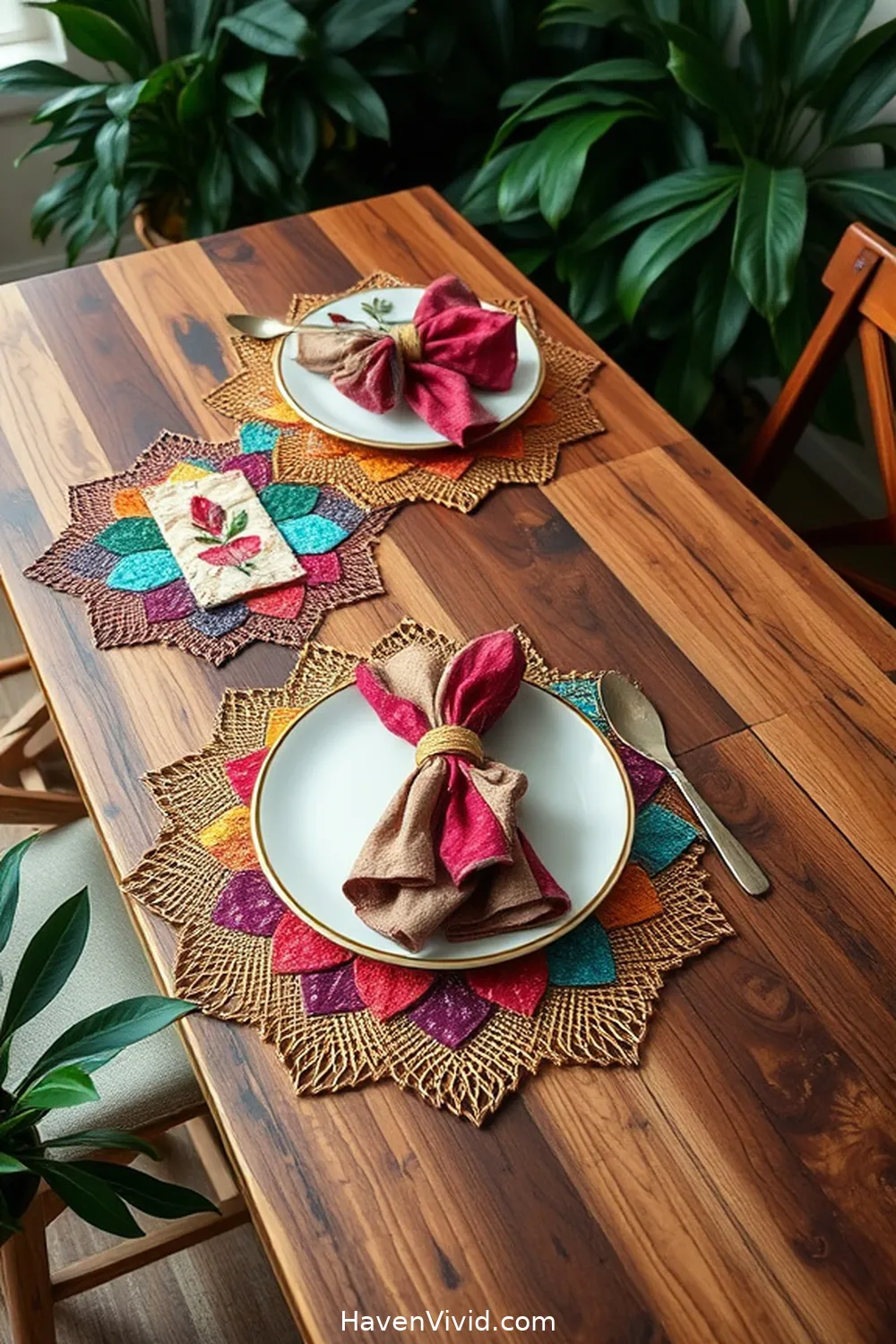 18 Creative Ways for Eco-Friendly Living in Your Dining Room Using Upcycled Fabric 9 Handmade Place Mats for 18 Creative Ways for Eco-Friendly Living in Your Dining Room Using Upcycled Fabric