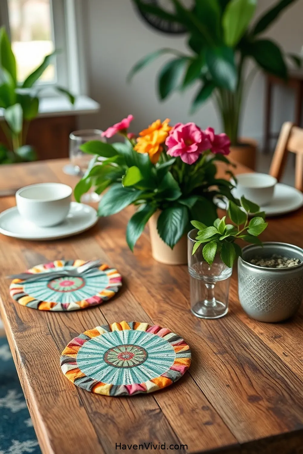 18 Creative Ways for Eco-Friendly Living in Your Dining Room Using Upcycled Fabric 12 Upcycled Fabric Coasters for 18 Creative Ways for Eco-Friendly Living in Your Dining Room Using Upcycled Fabric