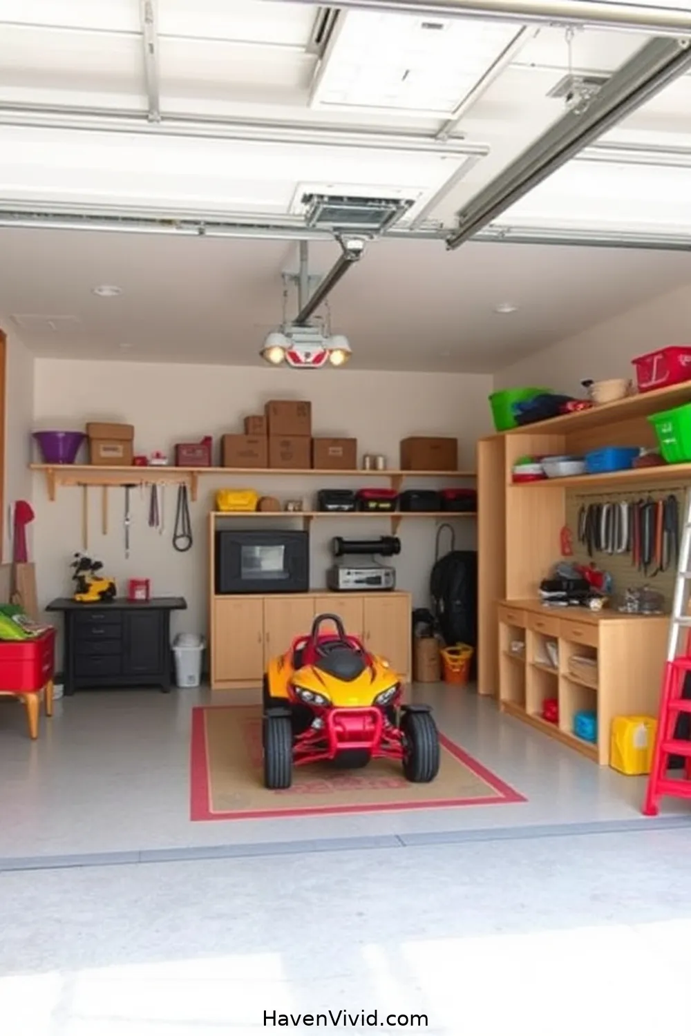 18 Creative Ways for Family-Friendly Garage Living Using Bamboo 15 Bamboo Partition for Play and Work Zones for 18 Creative Ways for Family-Friendly Garage Living Using Bamboo