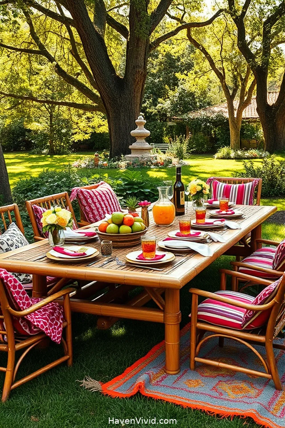 18 Creative Ways for Family-Friendly Garage Living Using Bamboo 17 Bamboo Picnic Table for Family Gatherings for 18 Creative Ways for Family-Friendly Garage Living Using Bamboo