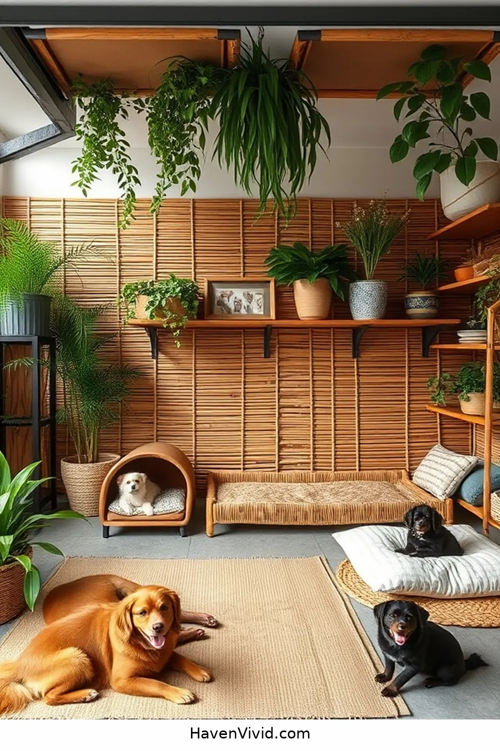 18 Creative Ways for Family-Friendly Garage Living Using Bamboo 18 Create a Bamboo Pet Area for 18 Creative Ways for Family-Friendly Garage Living Using Bamboo