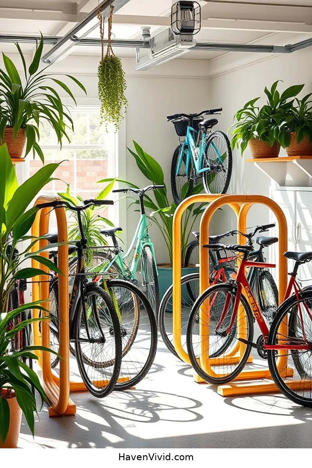 18 Creative Ways for Family-Friendly Garage Living Using Bamboo 11 DIY Bamboo Bike Racks for 18 Creative Ways for Family-Friendly Garage Living Using Bamboo
