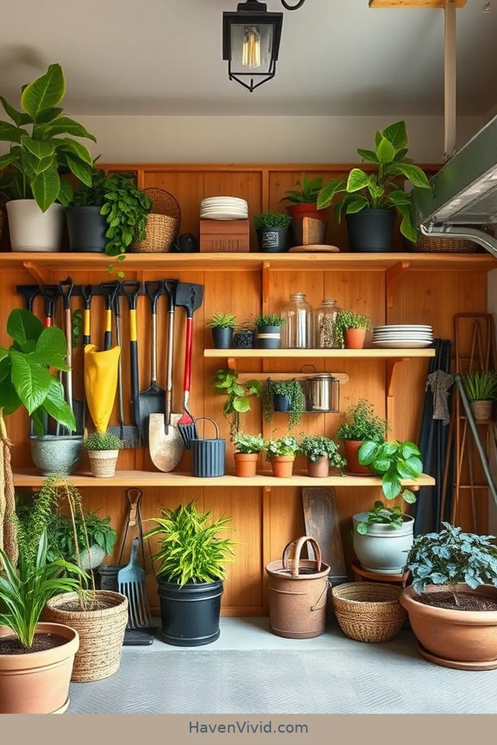 18 Creative Ways for Family-Friendly Garage Living Using Bamboo 9 Use Bamboo for Garden Tool Storage for 18 Creative Ways for Family-Friendly Garage Living Using Bamboo