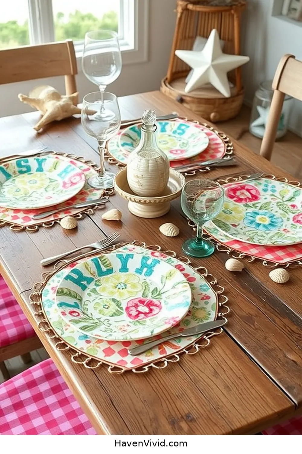 18 Creative Ways to Achieve Coastal Living in Your Kitchen Using Upcycled Fabric 16 Upcycled Fabric Placemats for 18 Creative Ways to Achieve Coastal Living in Your Kitchen Using Upcycled Fabric