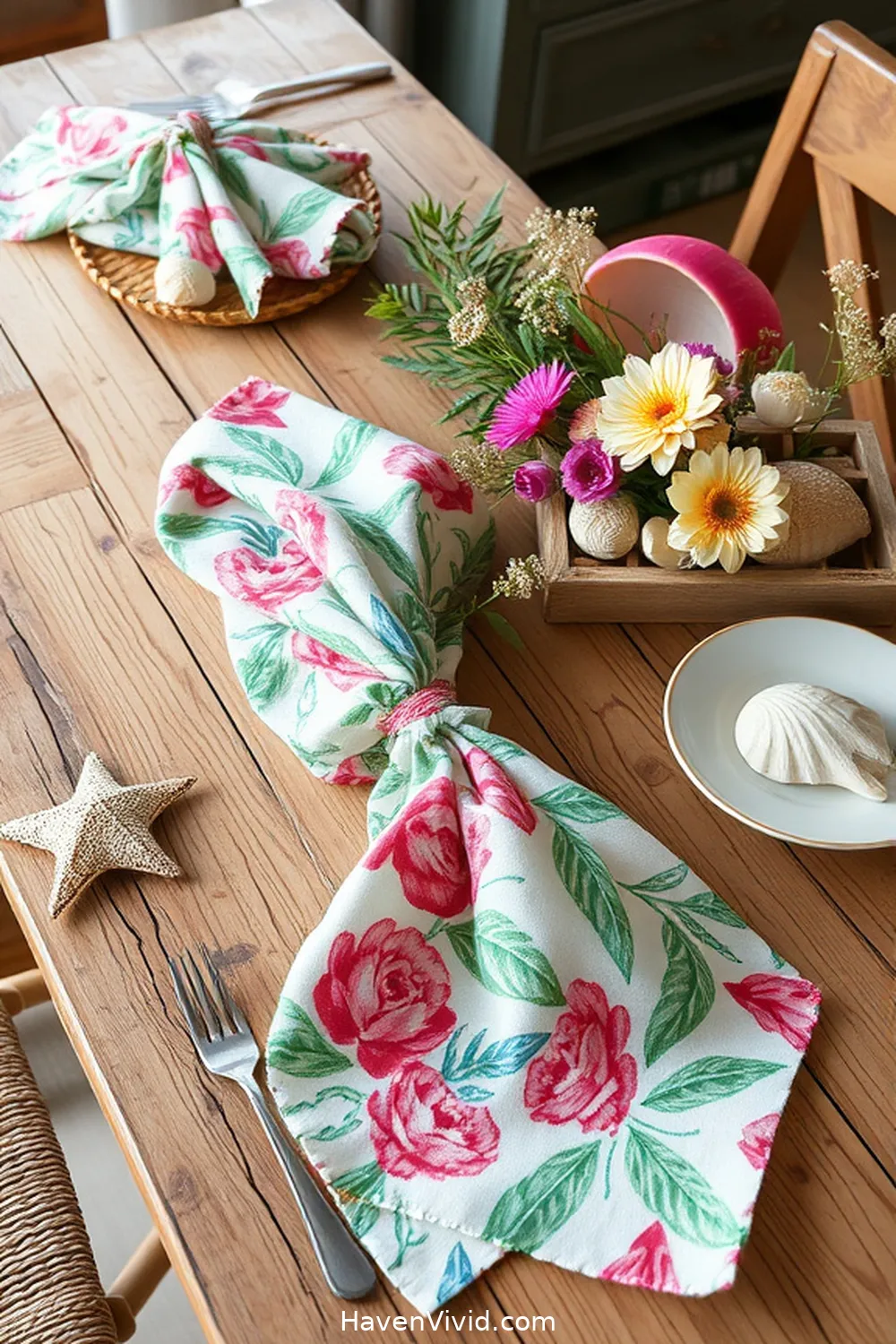 18 Creative Ways to Achieve Coastal Living in Your Kitchen Using Upcycled Fabric 7 Whimsical Fabric Napkins for 18 Creative Ways to Achieve Coastal Living in Your Kitchen Using Upcycled Fabric