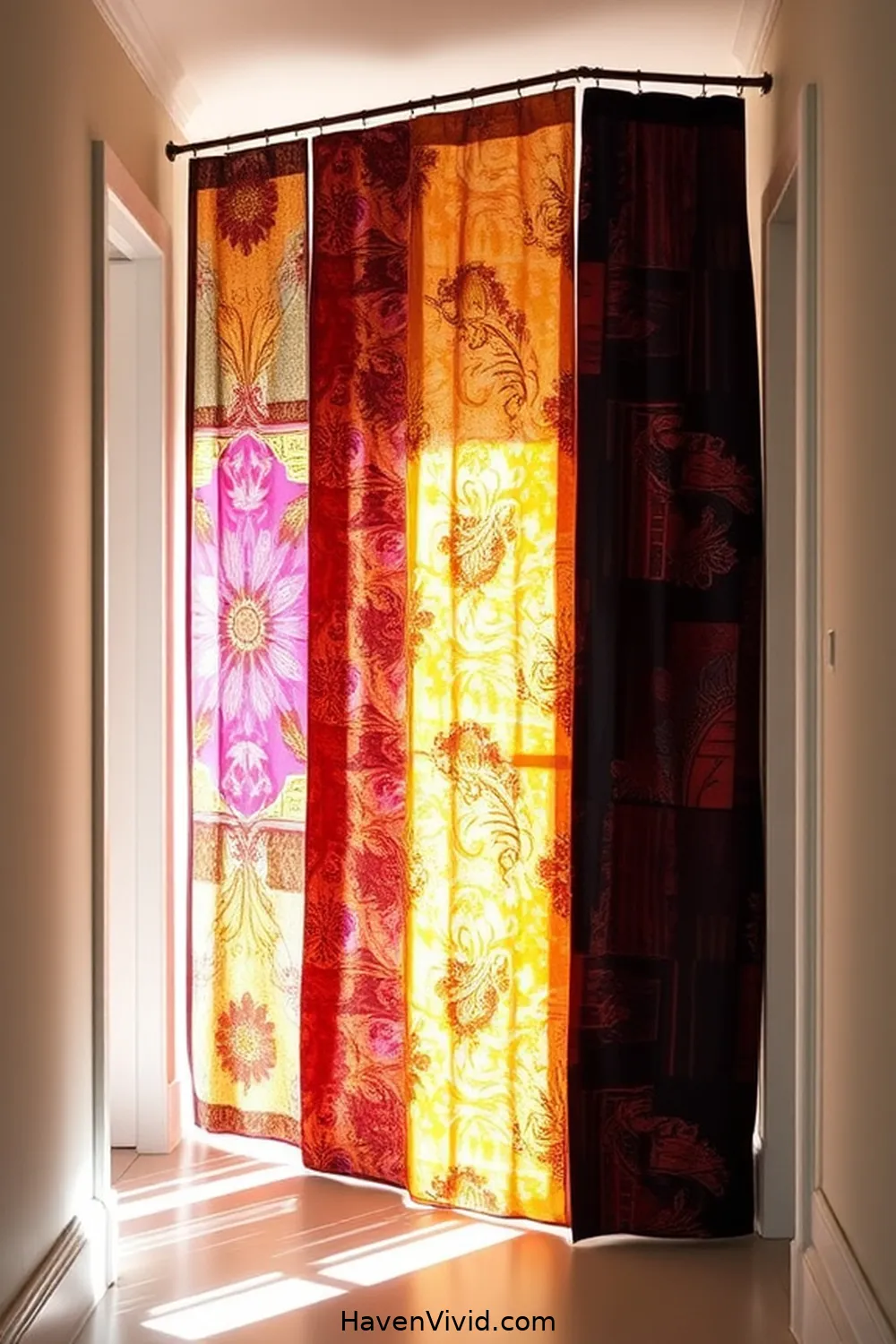 18 Creative Ways to Transform Artistic Spaces in Your Hallway Using Upcycled Fabric 14 Fabric Panel Dividers for 18 Creative Ways to Transform Artistic Spaces in Your Hallway Using Upcycled Fabric