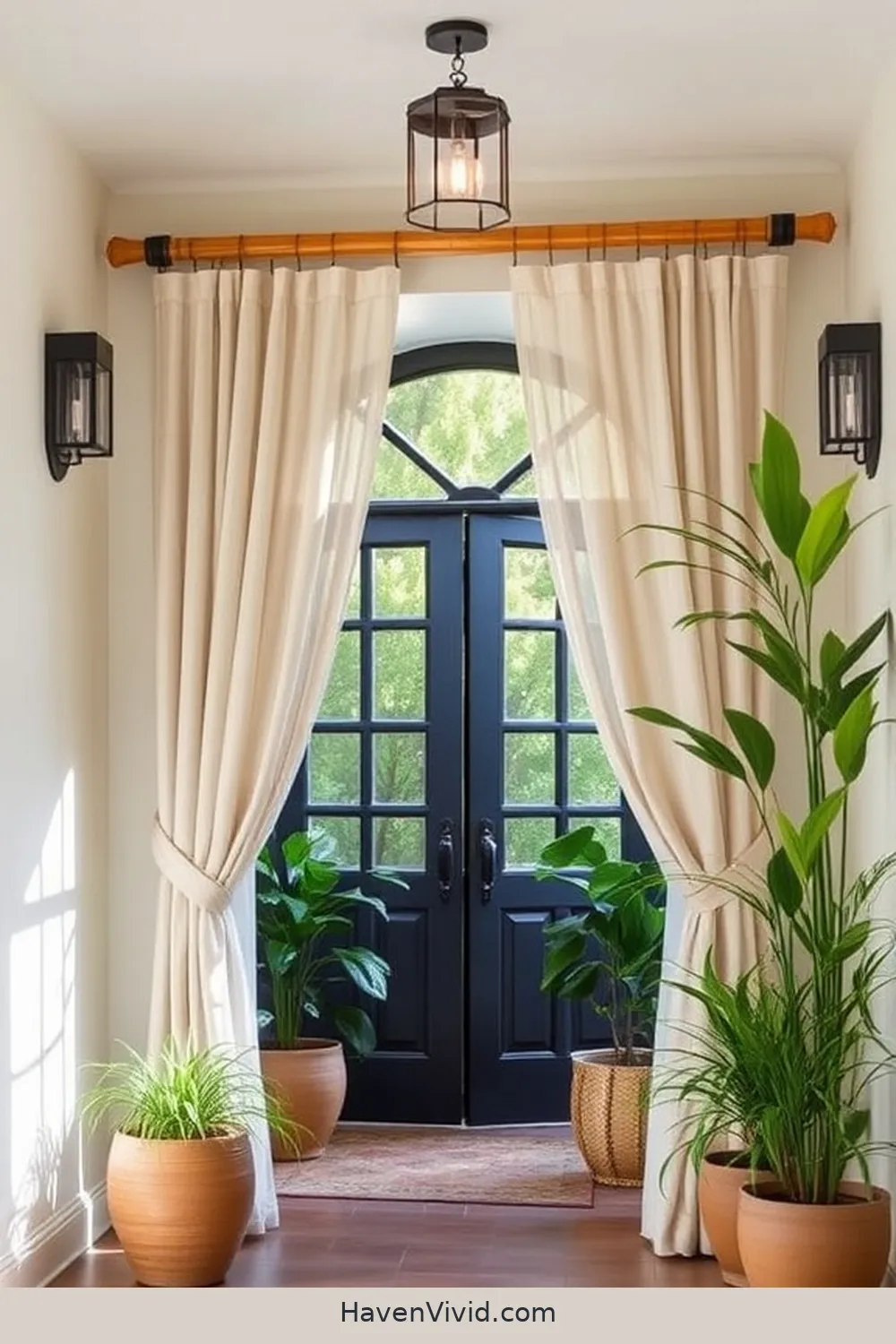 18 Creative Ways to Use Bamboo for Artistic Entryway Spaces 17 Bamboo Curtain Rods for Privacy for 18 Creative Ways to Use Bamboo for Artistic Entryway Spaces