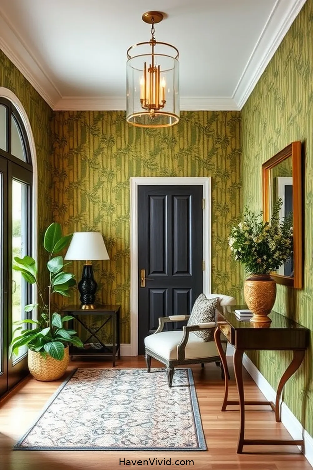 18 Creative Ways to Use Bamboo for Artistic Entryway Spaces 13 Custom Bamboo Wallpaper for 18 Creative Ways to Use Bamboo for Artistic Entryway Spaces