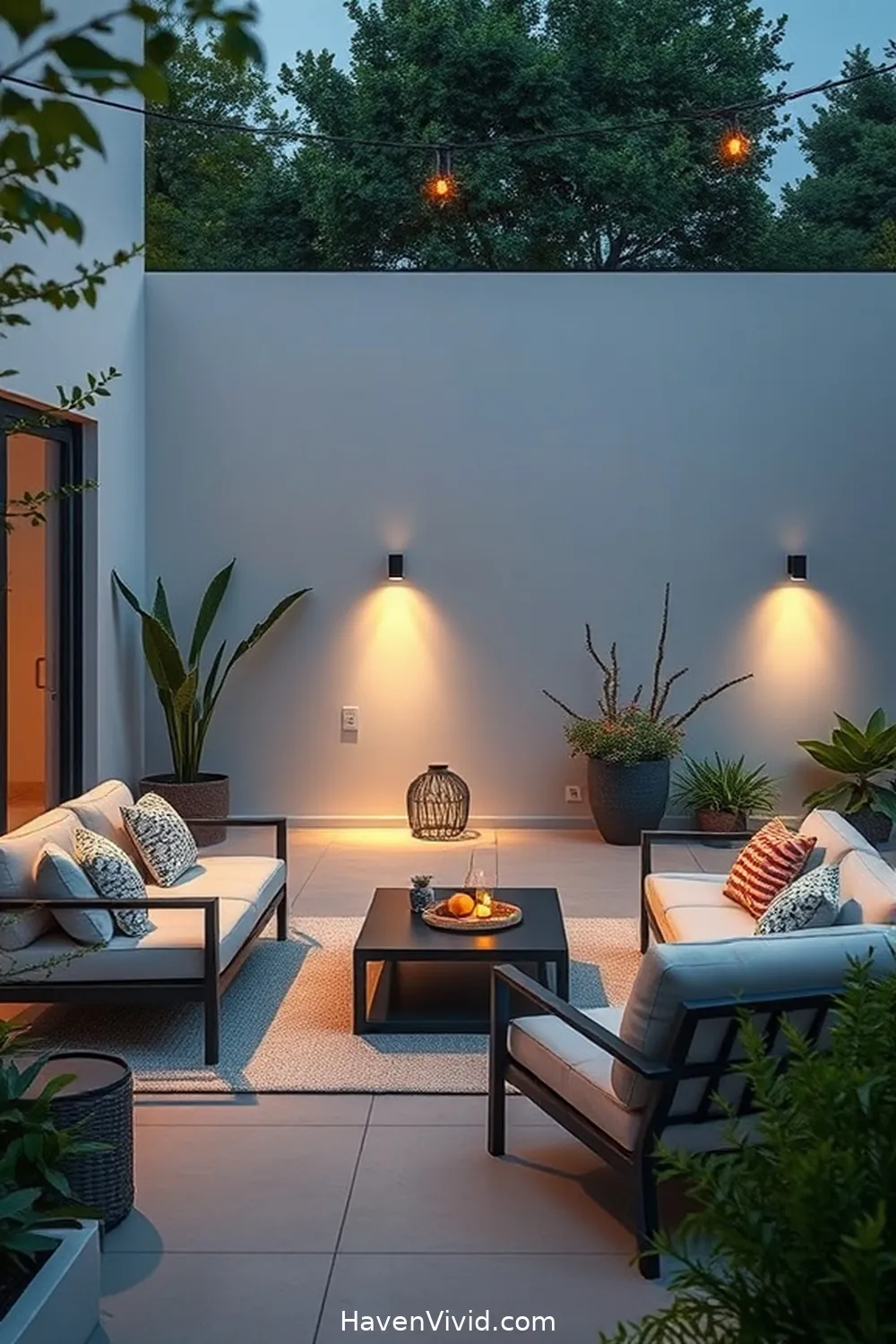 18 Essential Tips for a Minimalist Outdoor Patio Using Solar-Powered Lights 4 Opt for Simple Furniture for 18 Essential Tips for a Minimalist Outdoor Patio Using Solar-Powered Lights