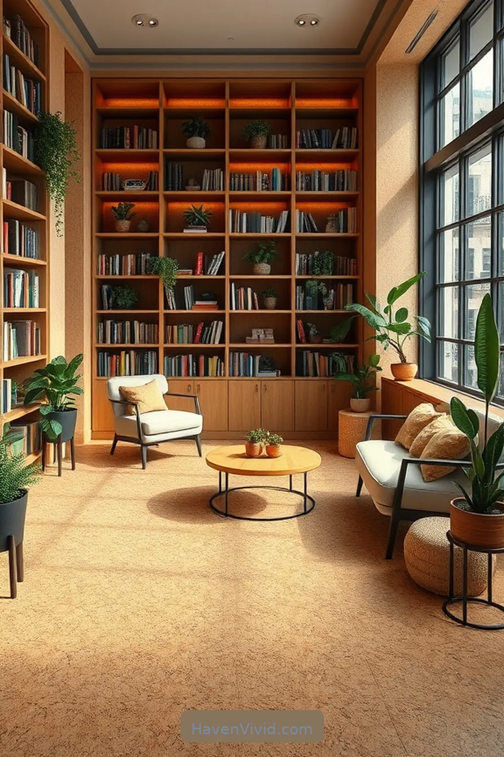 18 Innovative Eco-Friendly Cork Uses for Library Living 2 Cork Flooring for Acoustic Benefits for 18 Innovative Eco-Friendly Cork Uses for Library Living