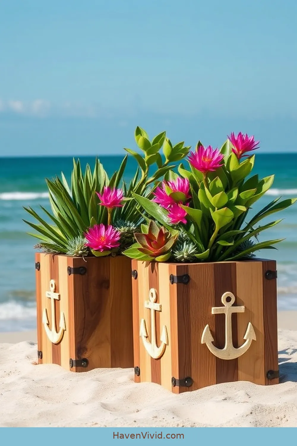 18 Inspiring Coastal Entryway Ideas Using Recycled Wood 14 Nautical-Themed Wood Planters for 18 Inspiring Coastal Entryway Ideas Using Recycled Wood