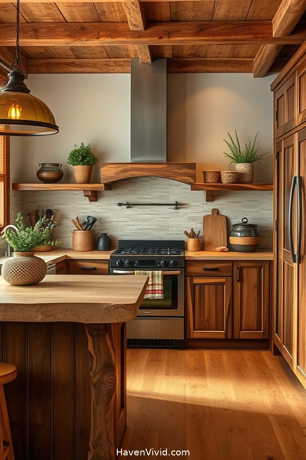 18 Inspiring Ways for Urban Living Using Recycled Wood in Your Kitchen 3 Rustic Wood Furniture for 18 Inspiring Ways for Urban Living Using Recycled Wood in Your Kitchen