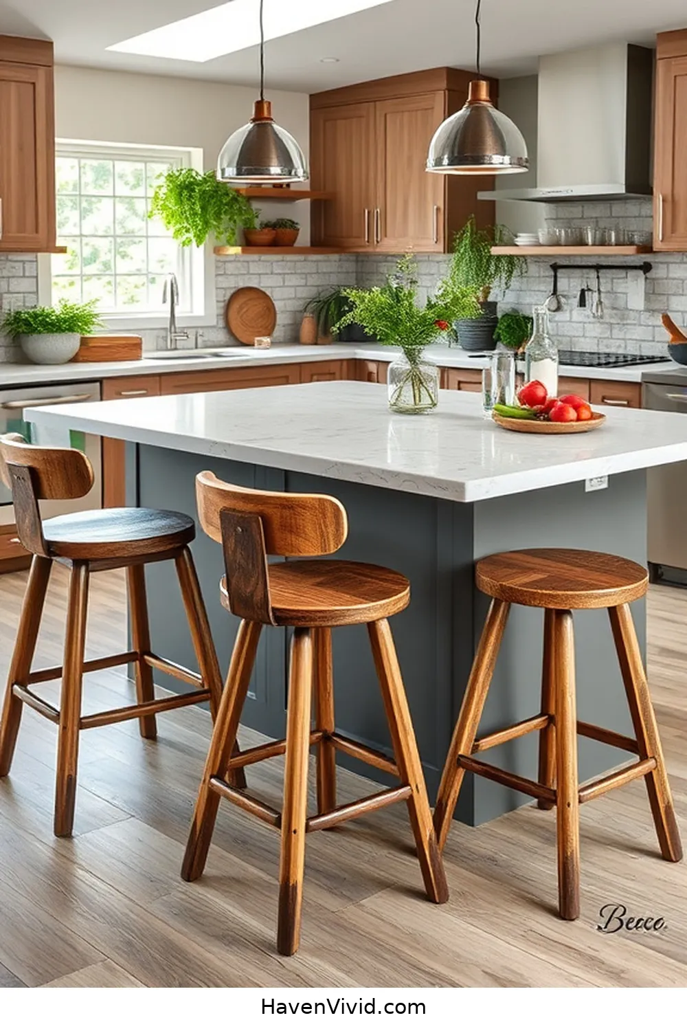 18 Inspiring Ways for Urban Living Using Recycled Wood in Your Kitchen 15 Upcycled Wooden Bar Stools for 18 Inspiring Ways for Urban Living Using Recycled Wood in Your Kitchen