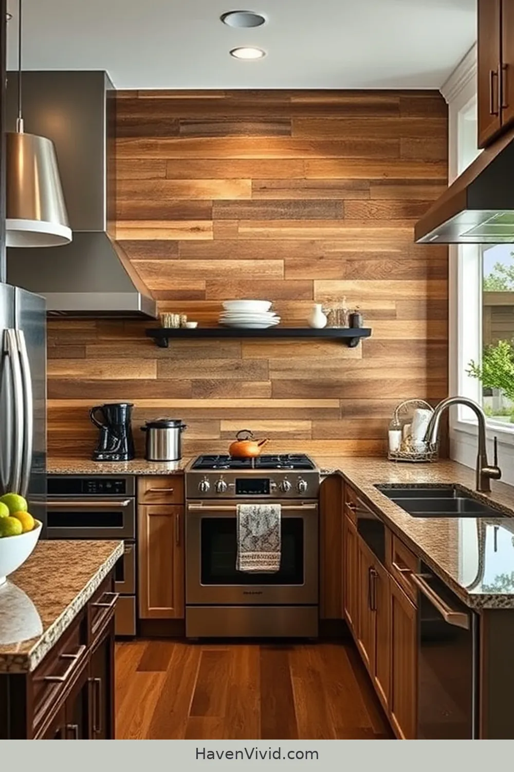 18 Inspiring Ways for Urban Living Using Recycled Wood in Your Kitchen 14 Wood Accent Walls for 18 Inspiring Ways for Urban Living Using Recycled Wood in Your Kitchen