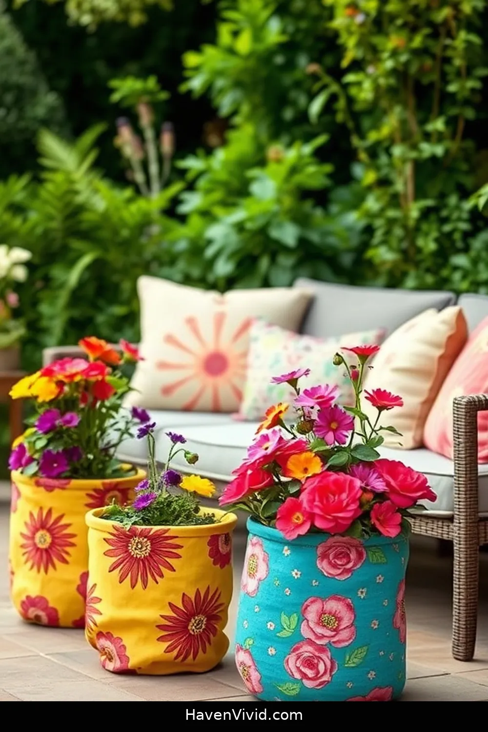 18 Must-Try Hacks Using Upcycled Fabric for a Family-Friendly Outdoor Living Patio 4 Fabric Planters for Your Garden for 18 Must-Try Hacks Using Upcycled Fabric for a Family-Friendly Outdoor Living Patio