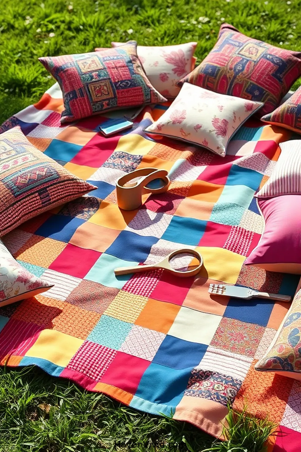18 Must-Try Hacks Using Upcycled Fabric for a Family-Friendly Outdoor Living Patio 17 Patchwork Picnic Blankets for 18 Must-Try Hacks Using Upcycled Fabric for a Family-Friendly Outdoor Living Patio