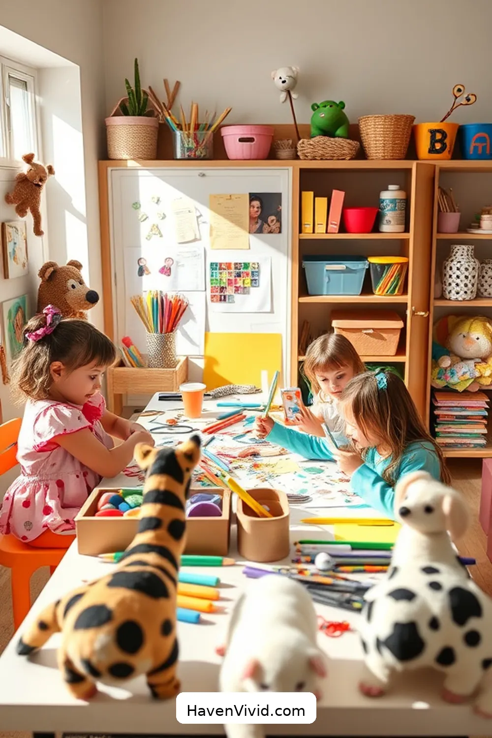 18 Ways for Family-Friendly Living Using Cork Libraries 12 Build a Kids' Craft and Supply Station for 18 Ways for Family-Friendly Living Using Cork Libraries