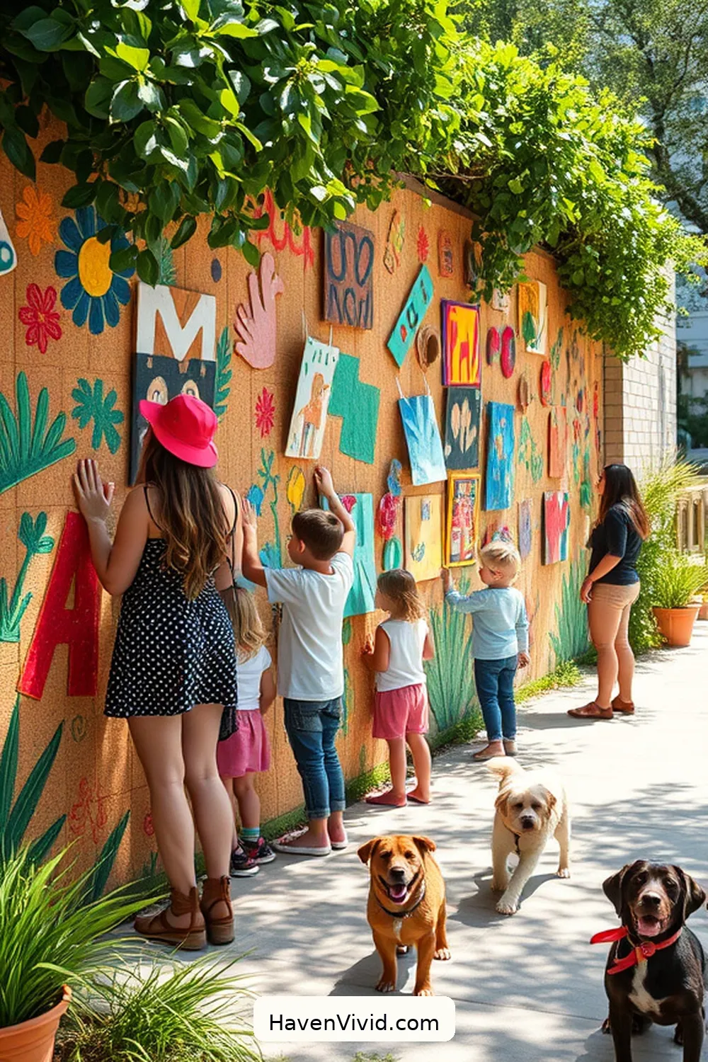 18 Ways for Family-Friendly Living Using Cork Libraries 3 Design a Collaborative Art Wall for 18 Ways for Family-Friendly Living Using Cork Libraries