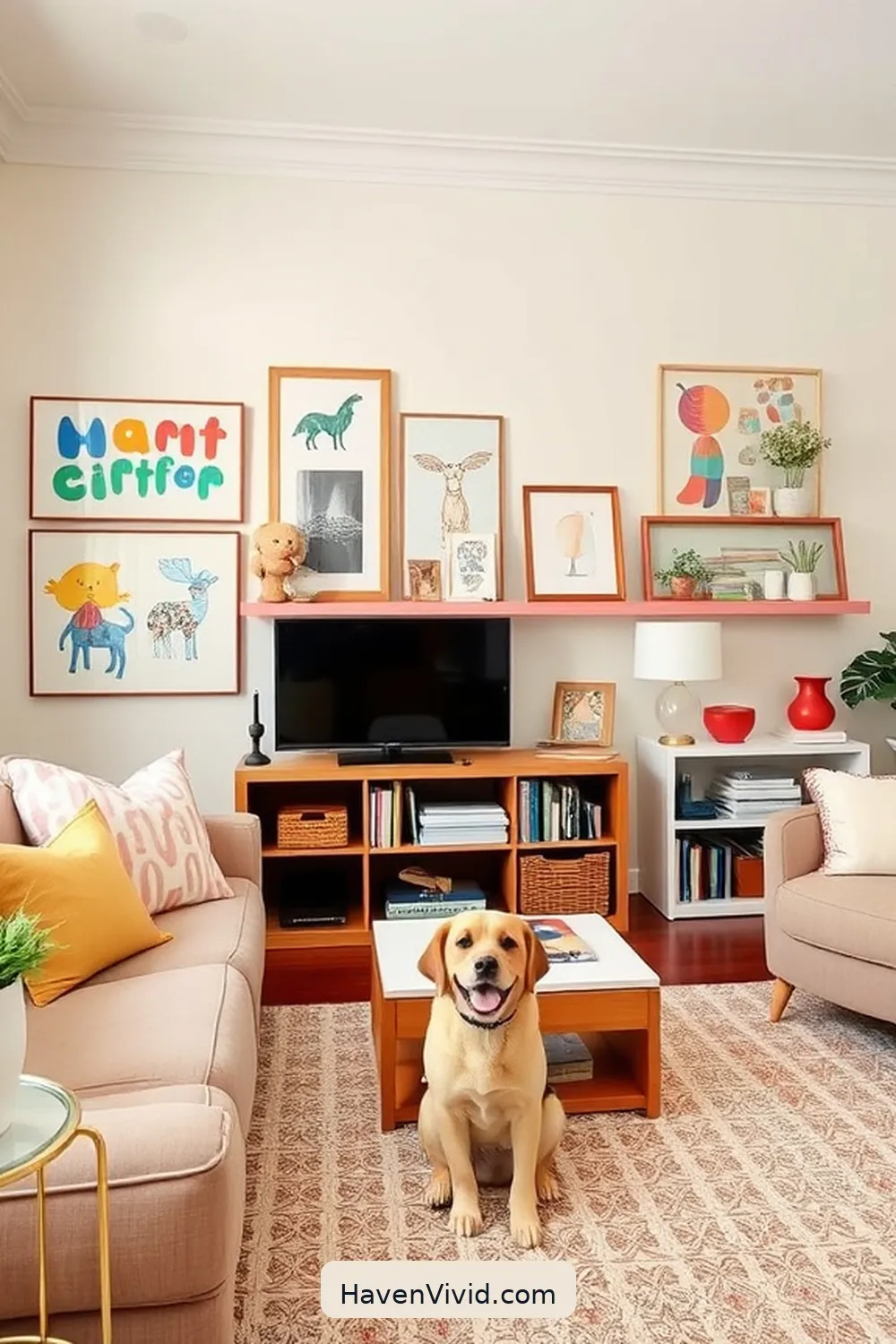 18 Ways for Family-Friendly Living Using Cork Libraries 10 Designate Space for Kids' Artwork for 18 Ways for Family-Friendly Living Using Cork Libraries