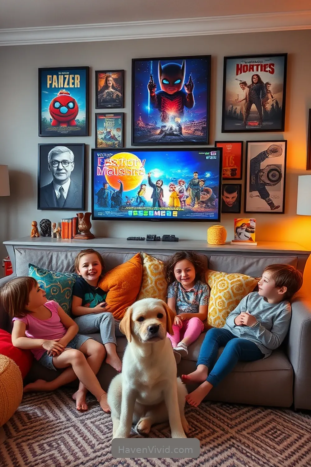 18 Ways for Family-Friendly Living Using Cork Libraries 14 Set Up a Themed Family Movie Wall for 18 Ways for Family-Friendly Living Using Cork Libraries