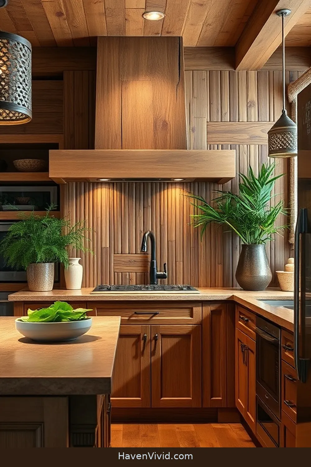 18 Ways for Farmhouse Living in Your Kitchen Using Bamboo 10 Beautiful Bamboo Backsplash for 18 Ways for Farmhouse Living in Your Kitchen Using Bamboo