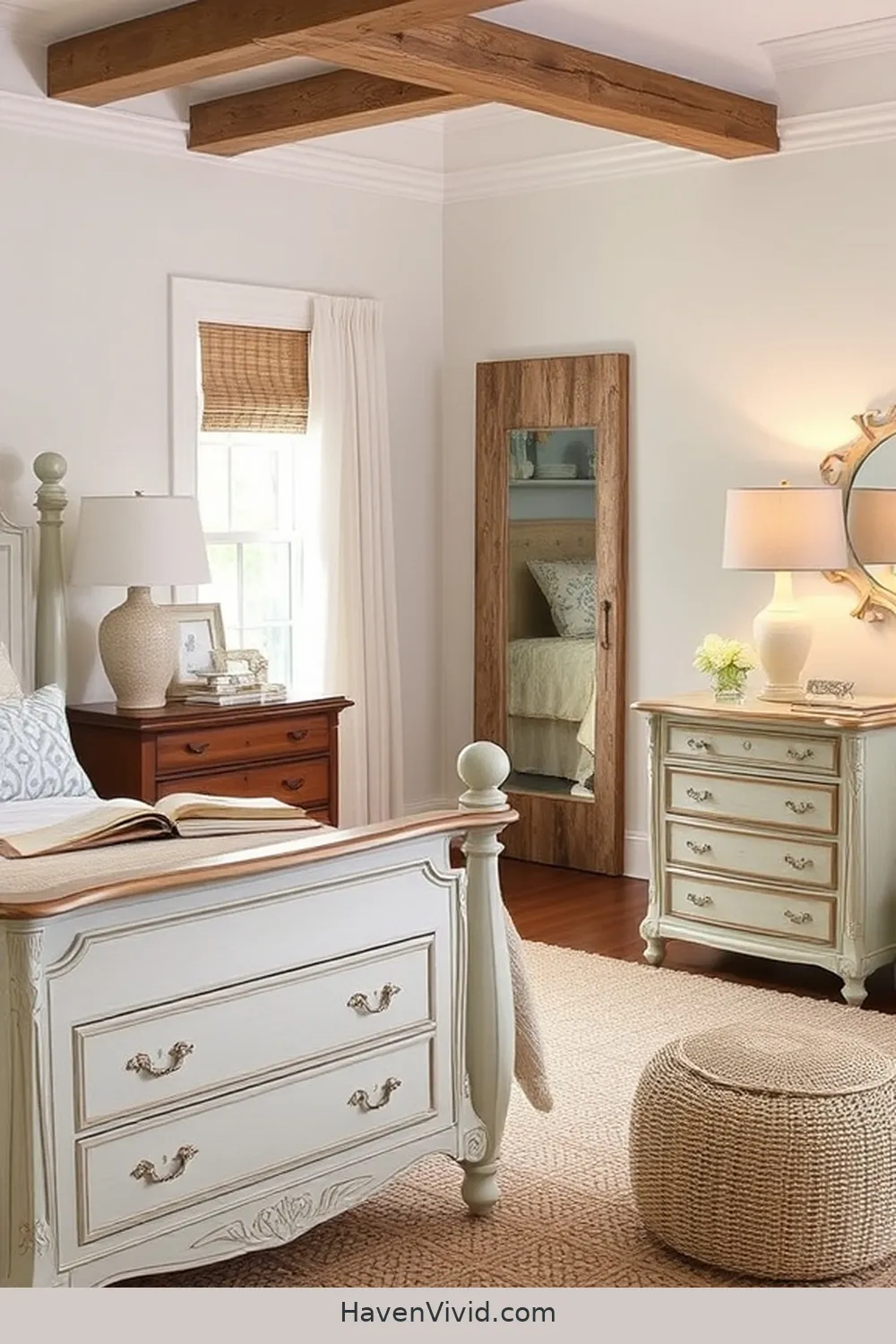 18 Ways to Achieve Coastal Living in Your Bedroom Using Reclaimed Materials 11 Refinished Antique Furniture for 18 Ways to Achieve Coastal Living in Your Bedroom Using Reclaimed Materials