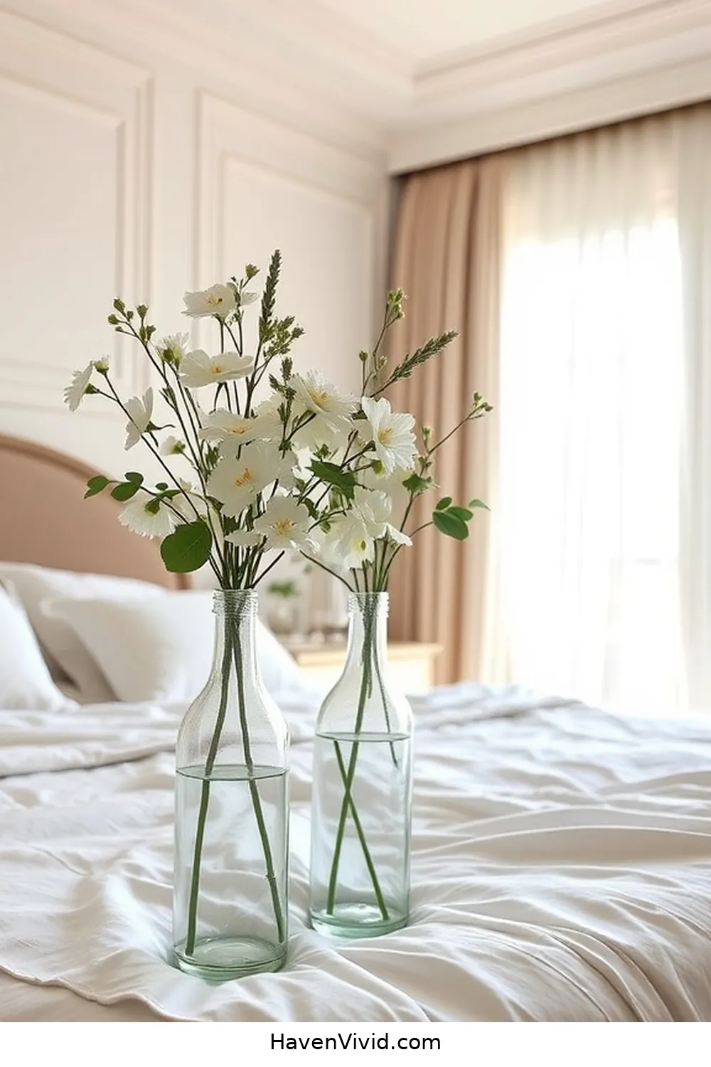 18 Ways to Achieve Coastal Living in Your Bedroom Using Reclaimed Materials 15 Upcycled Glass Bottles as Vases for 18 Ways to Achieve Coastal Living in Your Bedroom Using Reclaimed Materials