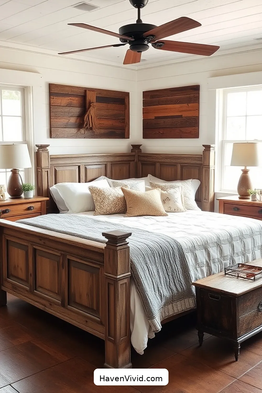 18 Ways to Create a Farmhouse Bedroom Using Reclaimed Materials 7 Choose Antique Furniture for Character for 18 Ways to Create a Farmhouse Bedroom Using Reclaimed Materials