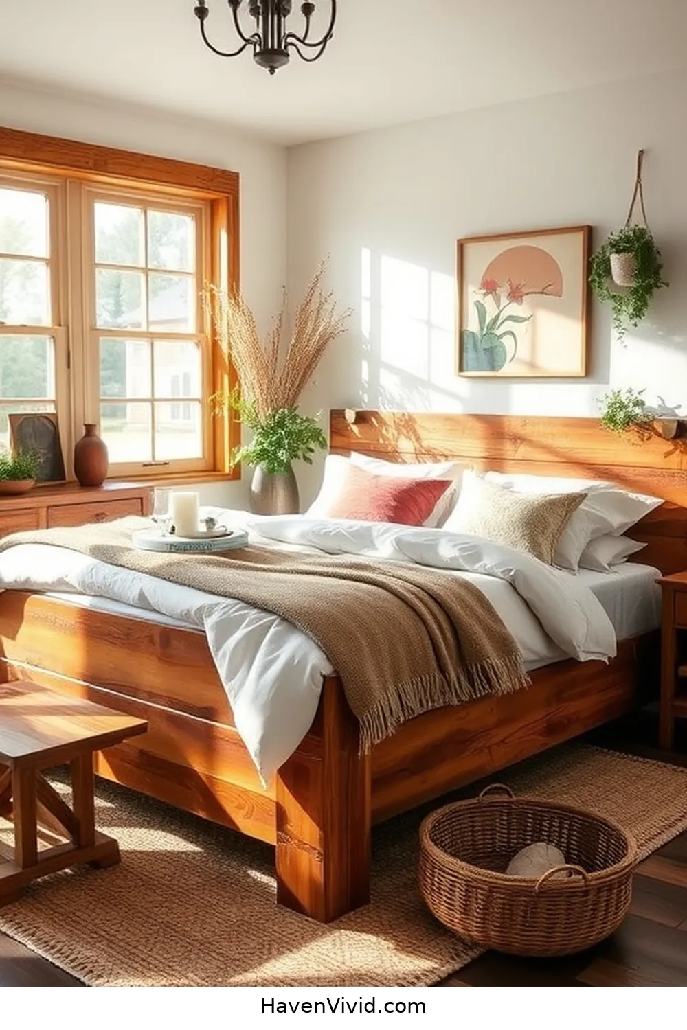 18 Ways to Create a Farmhouse Bedroom Using Reclaimed Materials 2 Incorporate Reclaimed Wood for Bed Frames for 18 Ways to Create a Farmhouse Bedroom Using Reclaimed Materials