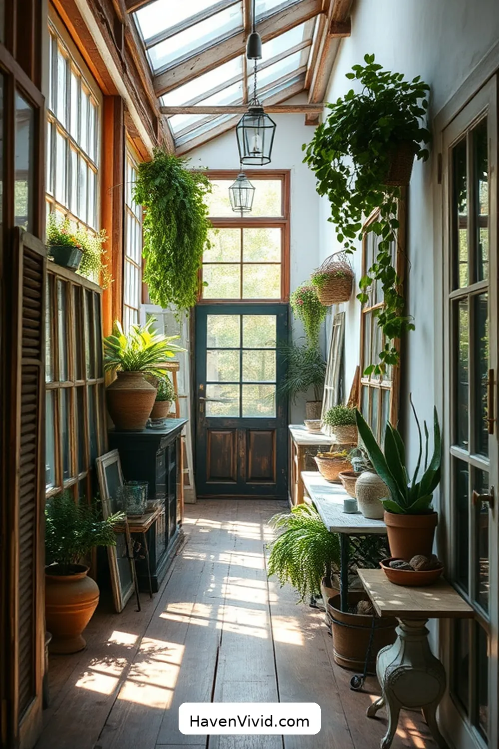18 Ways to Create an Eco-Friendly Hallway Using Reclaimed Materials 6 Salvaged Windows as Decor for 18 Ways to Create an Eco-Friendly Hallway Using Reclaimed Materials