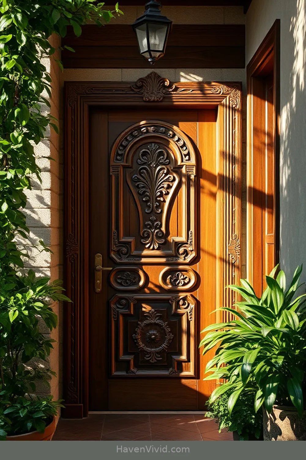 18 Ways to Create an Eco-Friendly Hallway Using Reclaimed Materials 3 Vintage Door as a Statement Piece for 18 Ways to Create an Eco-Friendly Hallway Using Reclaimed Materials