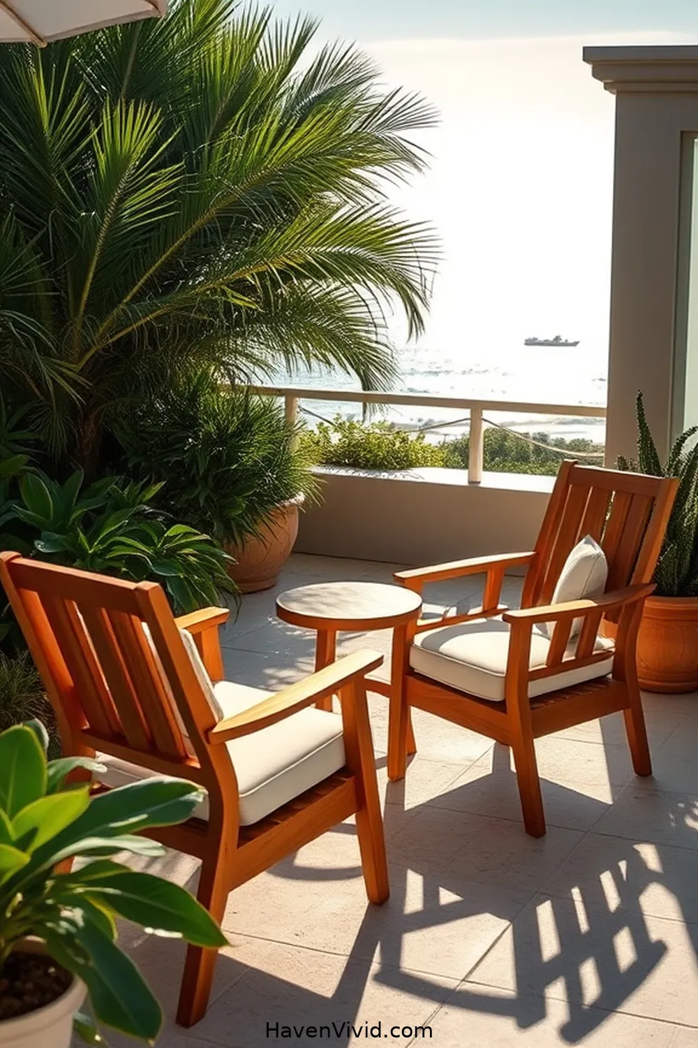 18 Ways to Embrace Coastal Living Using Reclaimed Materials on Your Outdoor Patio 10 Refinished Teak Chairs for 18 Ways to Embrace Coastal Living Using Reclaimed Materials on Your Outdoor Patio