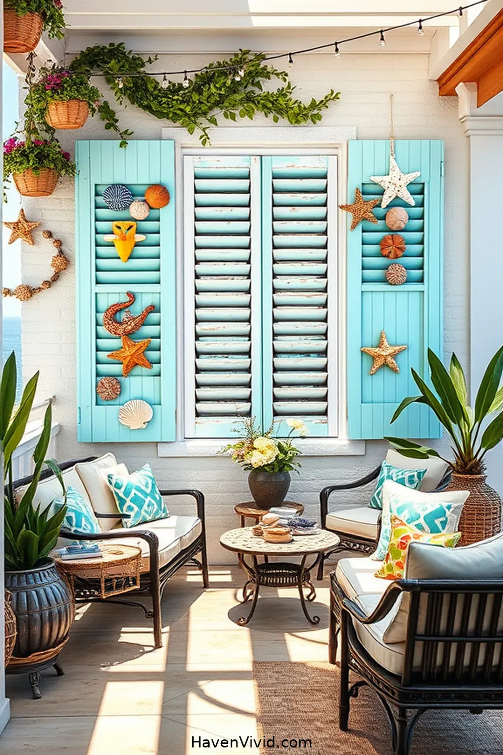 18 Ways to Embrace Coastal Living Using Reclaimed Materials on Your Outdoor Patio 18 Shutter Wall Art for 18 Ways to Embrace Coastal Living Using Reclaimed Materials on Your Outdoor Patio