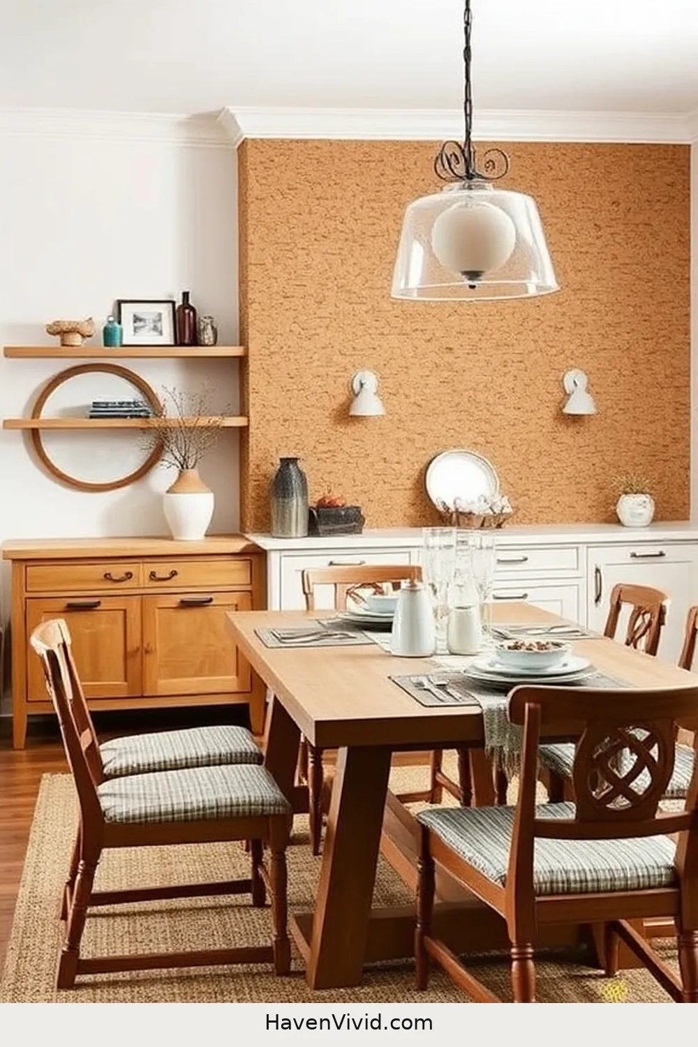 18 Ways to Embrace Coastal Living in Your Dining Room Using Cork 7 Cork Backsplash for a Stylish Statement for 18 Ways to Embrace Coastal Living in Your Dining Room Using Cork