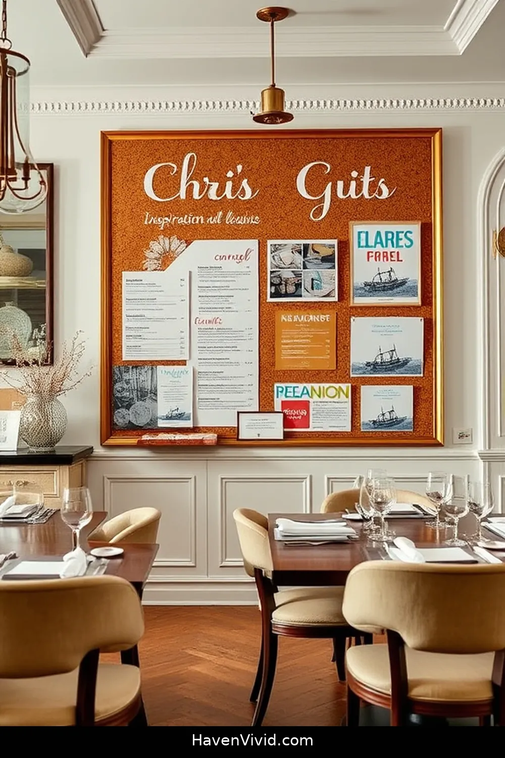 18 Ways to Embrace Coastal Living in Your Dining Room Using Cork 11 Cork Bulletin Board for Menu and Inspiration for 18 Ways to Embrace Coastal Living in Your Dining Room Using Cork
