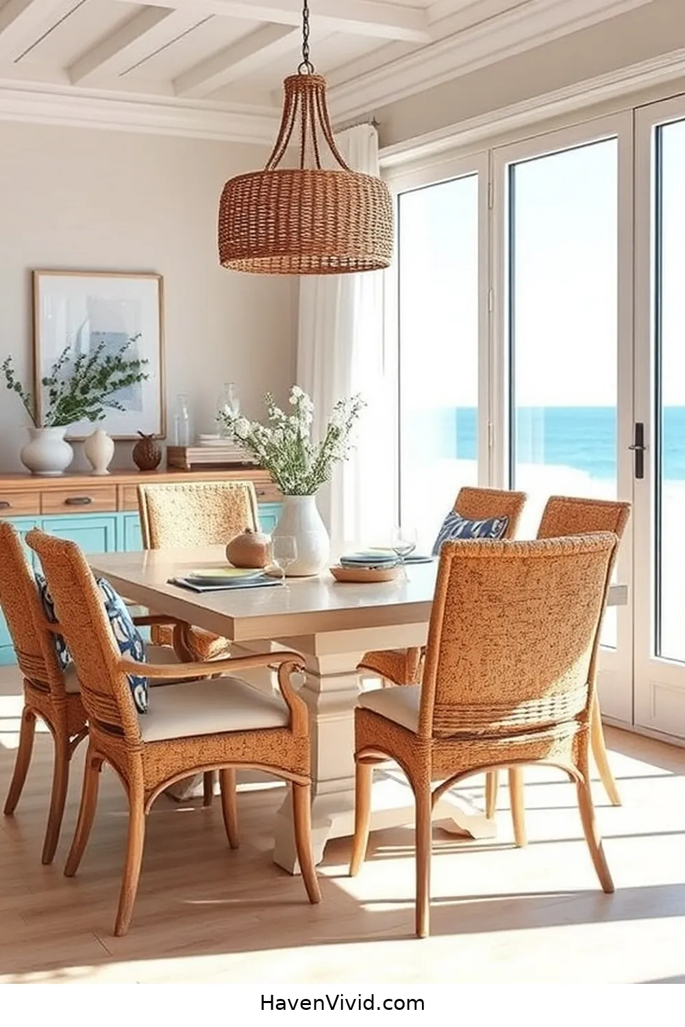 18 Ways to Embrace Coastal Living in Your Dining Room Using Cork 13 Cork Chair Cushions for Comfort and Style for 18 Ways to Embrace Coastal Living in Your Dining Room Using Cork