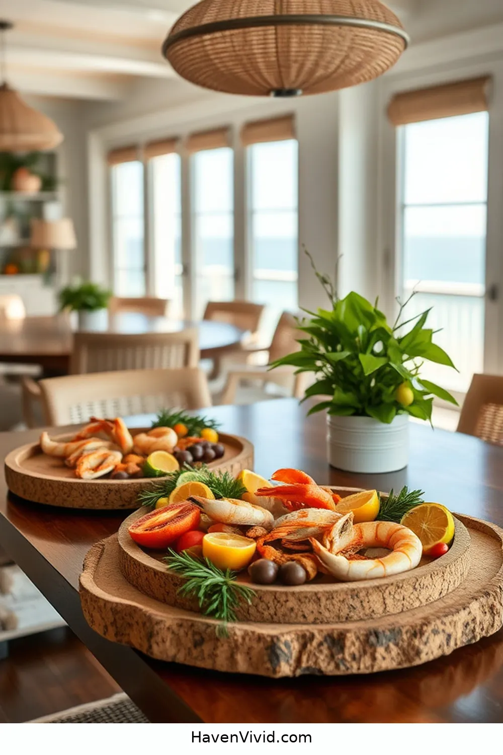18 Ways to Embrace Coastal Living in Your Dining Room Using Cork 15 Cork Serving Trays for Easy Entertaining for 18 Ways to Embrace Coastal Living in Your Dining Room Using Cork
