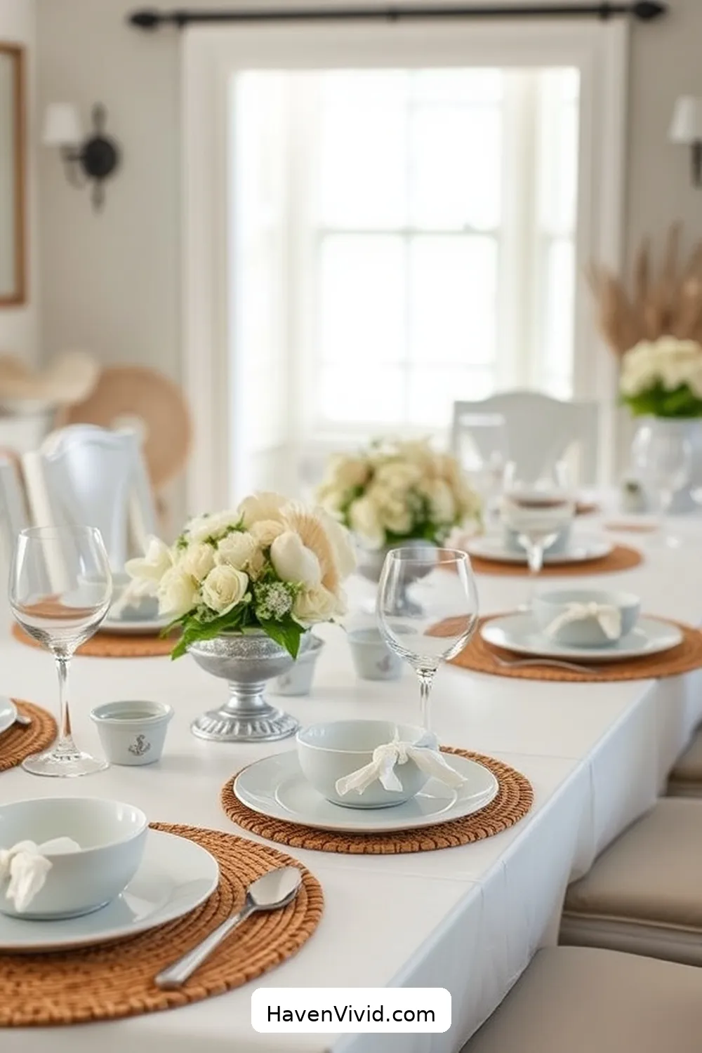 18 Ways to Embrace Coastal Living in Your Dining Room Using Cork 16 Cork and Seashell Table Settings for 18 Ways to Embrace Coastal Living in Your Dining Room Using Cork