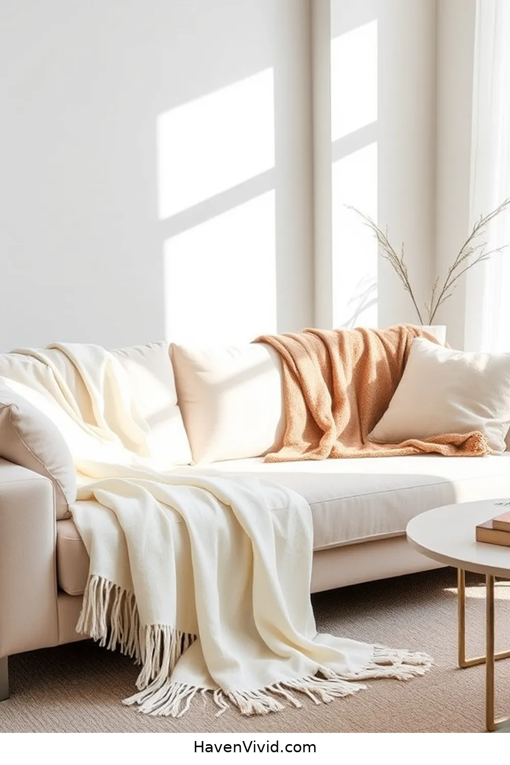 18 Ways to Embrace Minimalist Lifestyle in Your Living Room Using Organic Cotton 19 Add Organic Cotton Decorative Throws for a Touch of Elegance for 18 Ways to Embrace Minimalist Lifestyle in Your Living Room Using Organic Cotton