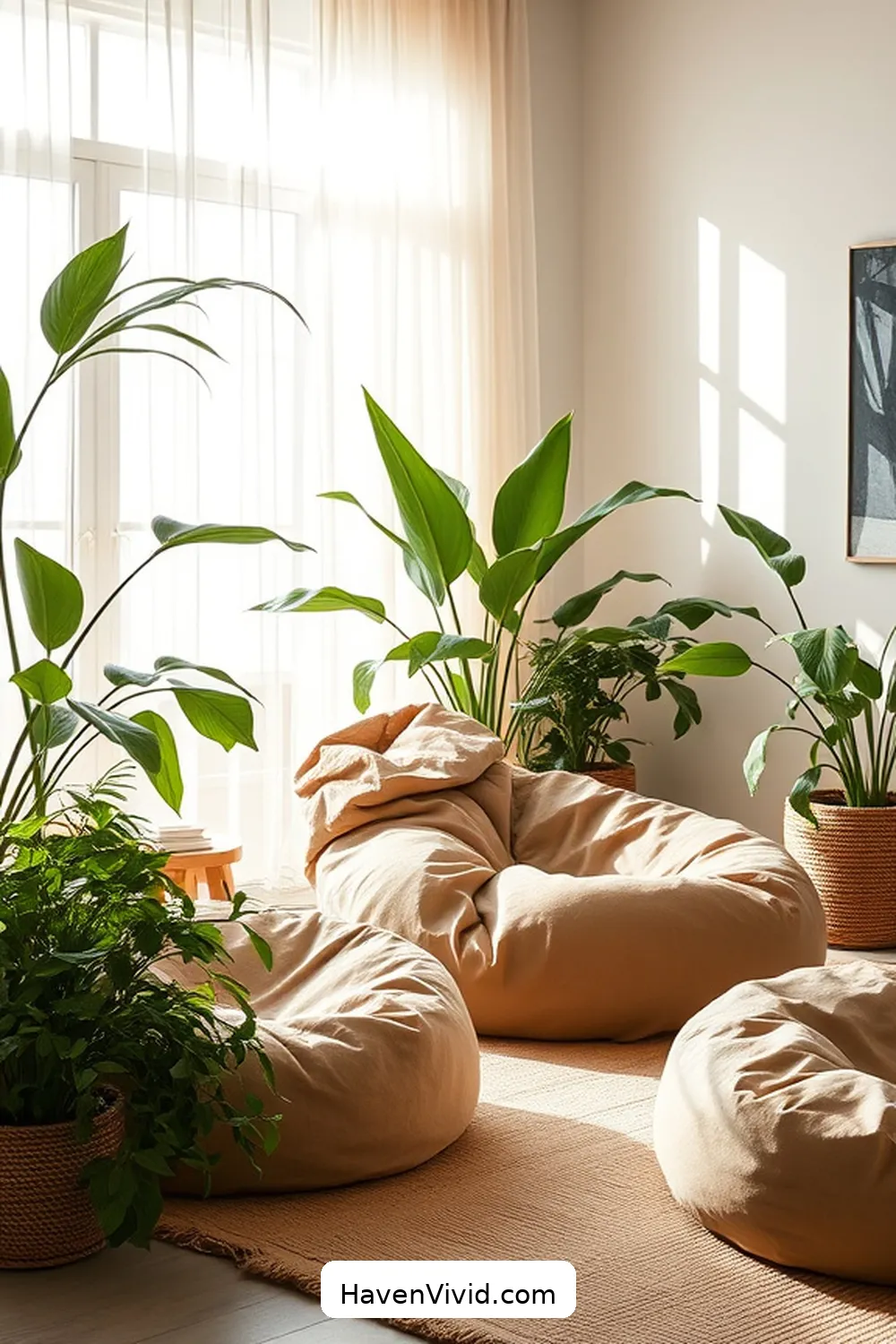 18 Ways to Embrace Minimalist Lifestyle in Your Living Room Using Organic Cotton 13 Choose Organic Cotton Bean Bags for Comfortable Seating for 18 Ways to Embrace Minimalist Lifestyle in Your Living Room Using Organic Cotton
