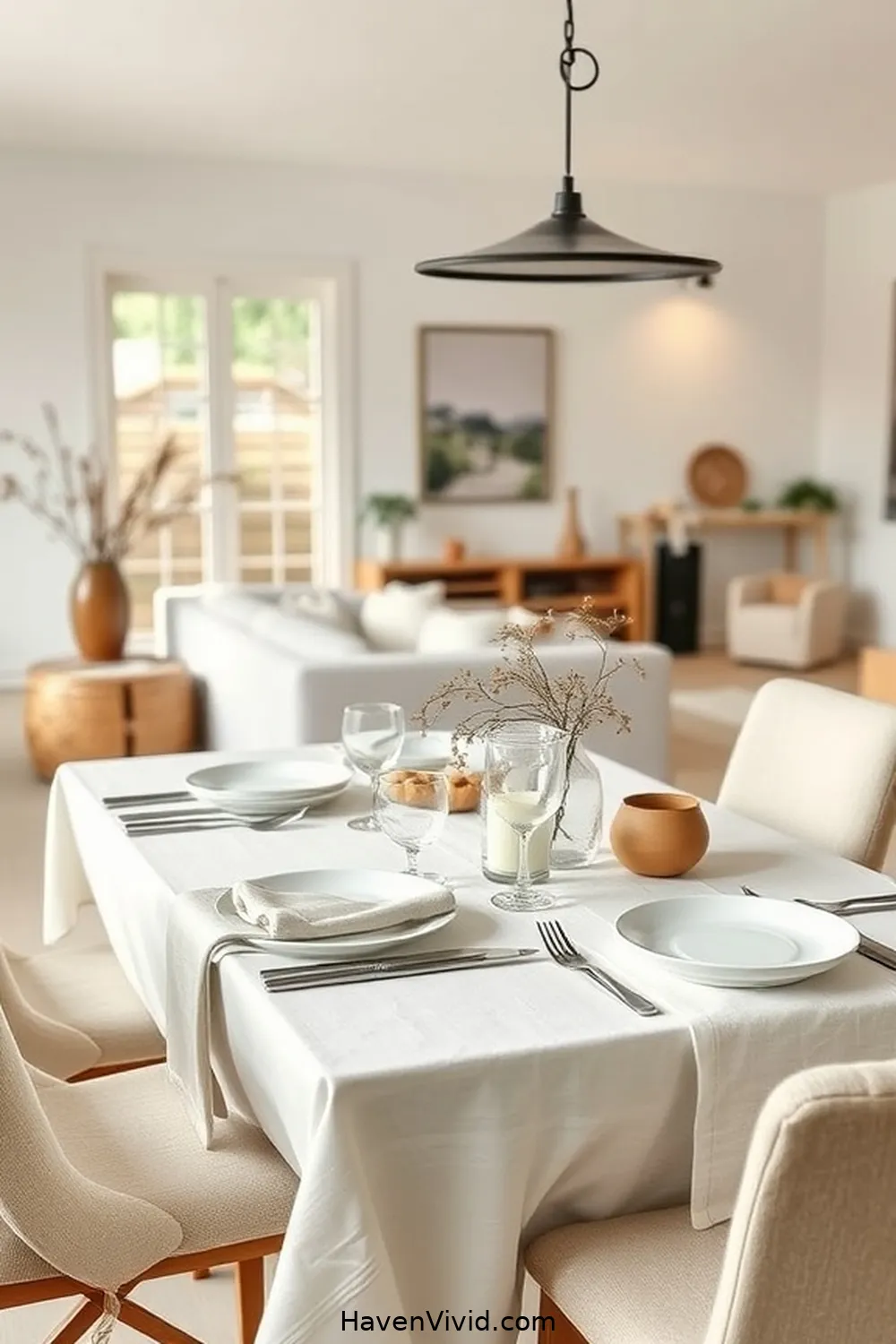 18 Ways to Embrace Minimalist Lifestyle in Your Living Room Using Organic Cotton 12 Use Organic Cotton Table Linens for Eco-Friendly Dining for 18 Ways to Embrace Minimalist Lifestyle in Your Living Room Using Organic Cotton
