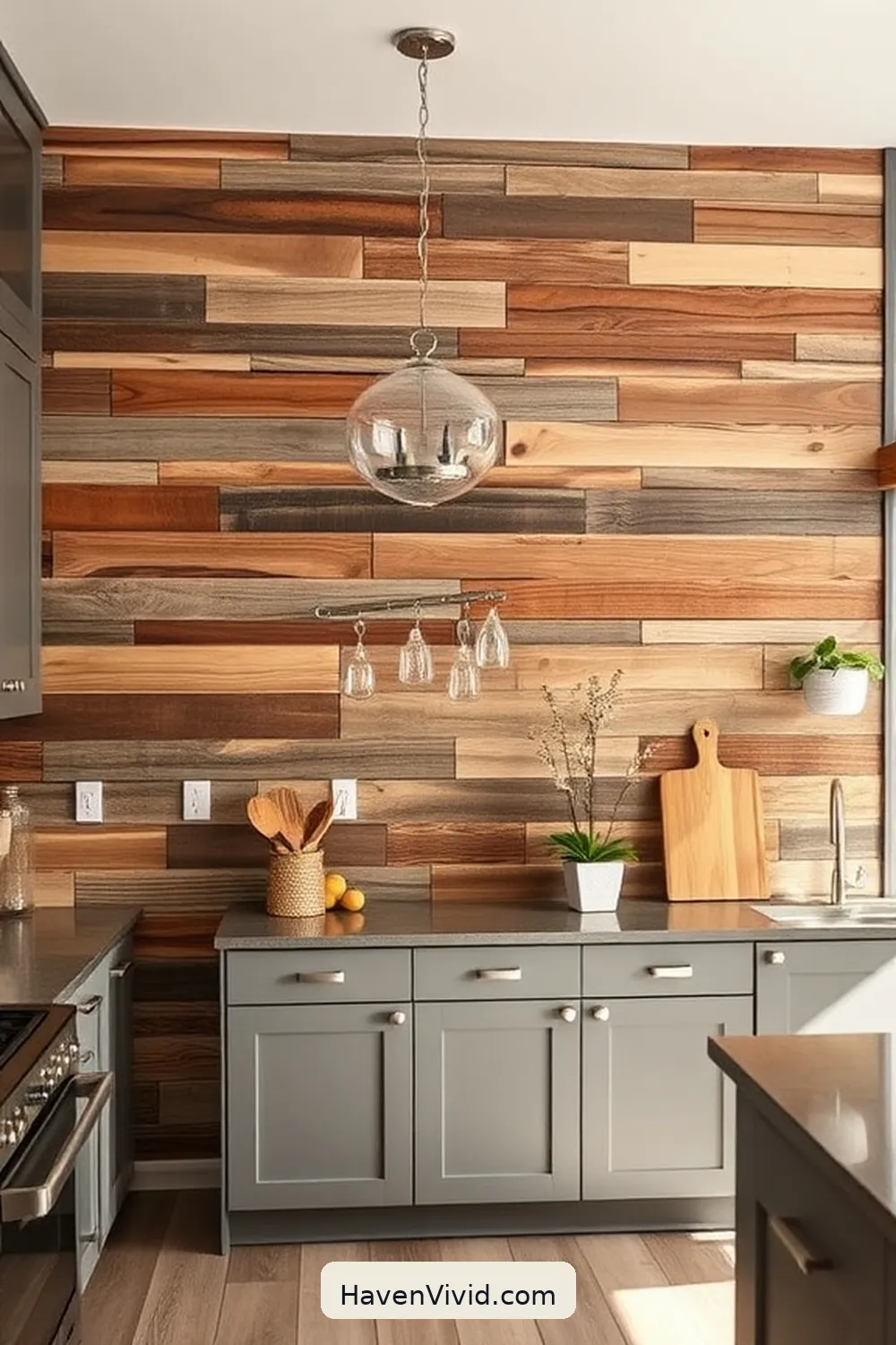 18 Ways to Use Recycled Wood for an Eco-Friendly Kitchen 8 Reclaimed Wood Accent Walls for 18 Ways to Use Recycled Wood for an Eco-Friendly Kitchen
