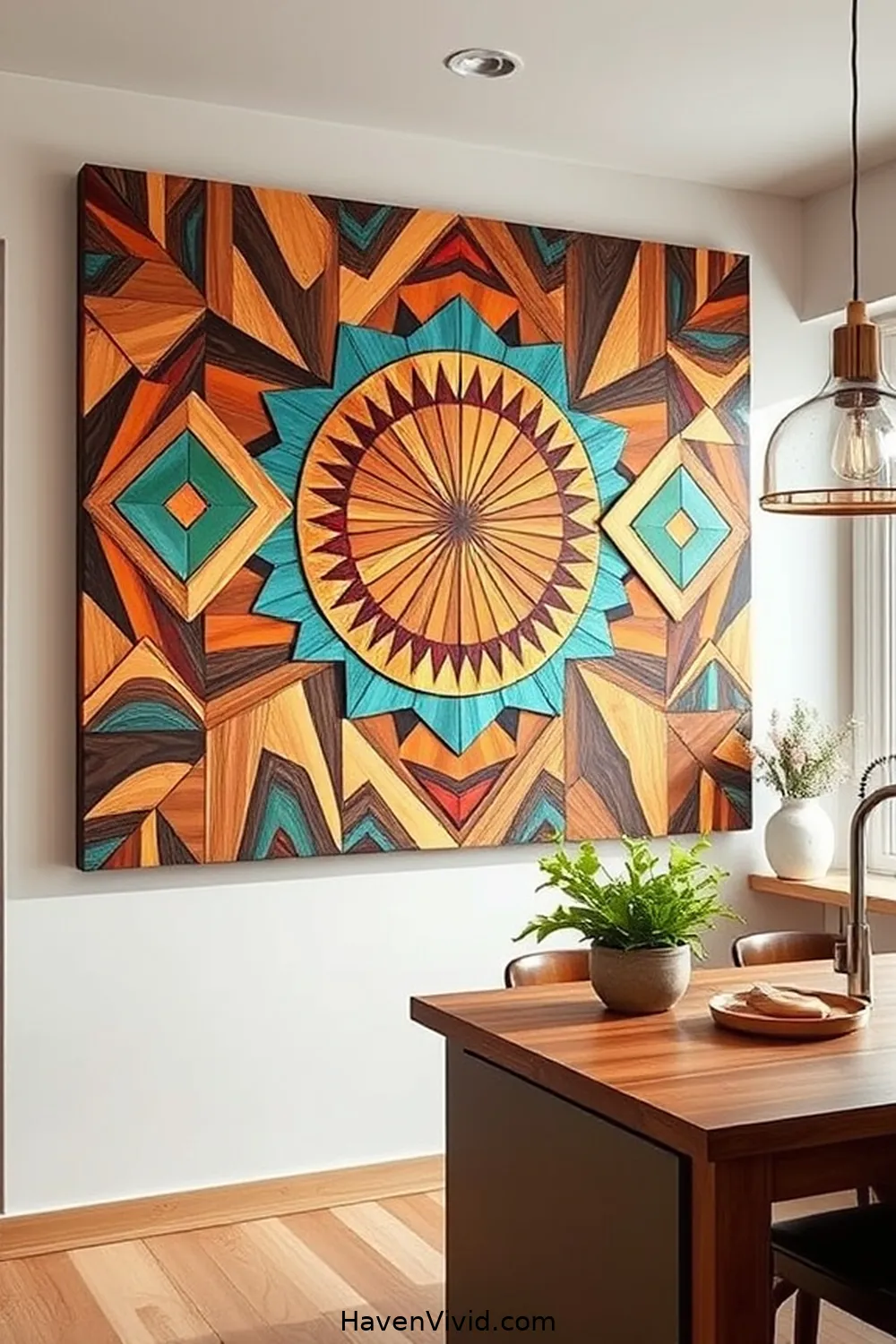 18 Ways to Use Recycled Wood for an Eco-Friendly Kitchen 18 Recycled Wood Wall Art for 18 Ways to Use Recycled Wood for an Eco-Friendly Kitchen