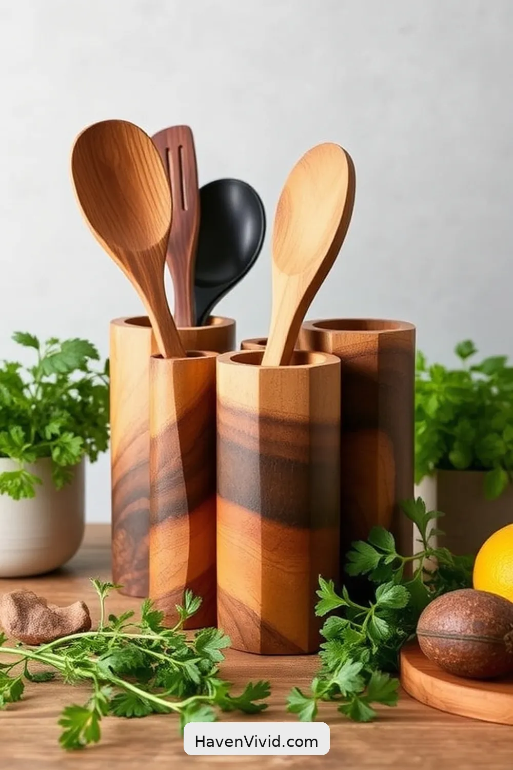 18 Ways to Use Recycled Wood for an Eco-Friendly Kitchen 15 Sustainable Recycled Wood Utensil Holders for 18 Ways to Use Recycled Wood for an Eco-Friendly Kitchen