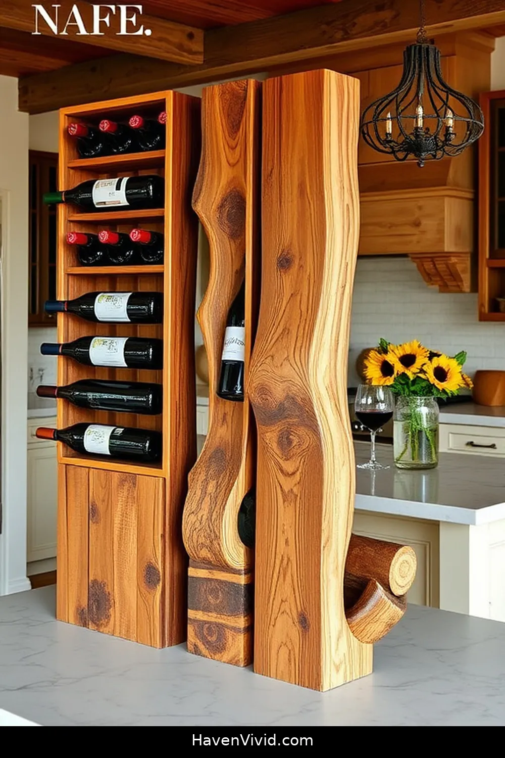18 Ways to Use Recycled Wood for an Eco-Friendly Kitchen 11 Upcycled Wood Wine Racks for 18 Ways to Use Recycled Wood for an Eco-Friendly Kitchen