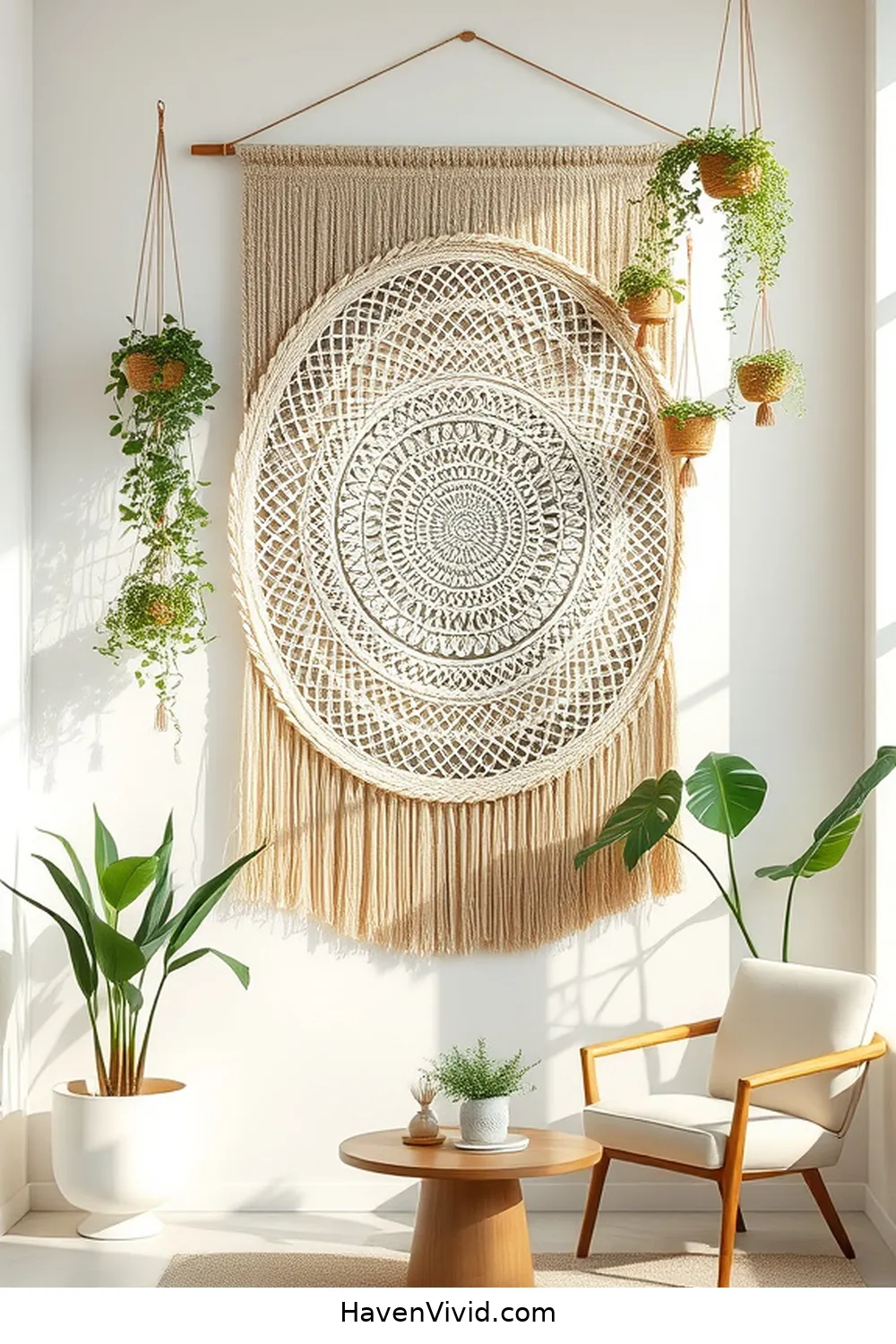 19 Artistic Ideas for Home Office Spaces Using Natural Fibers 16 Adorn Your Walls With Natural Fiber Tapestries for 19 Artistic Ideas for Home Office Spaces Using Natural Fibers